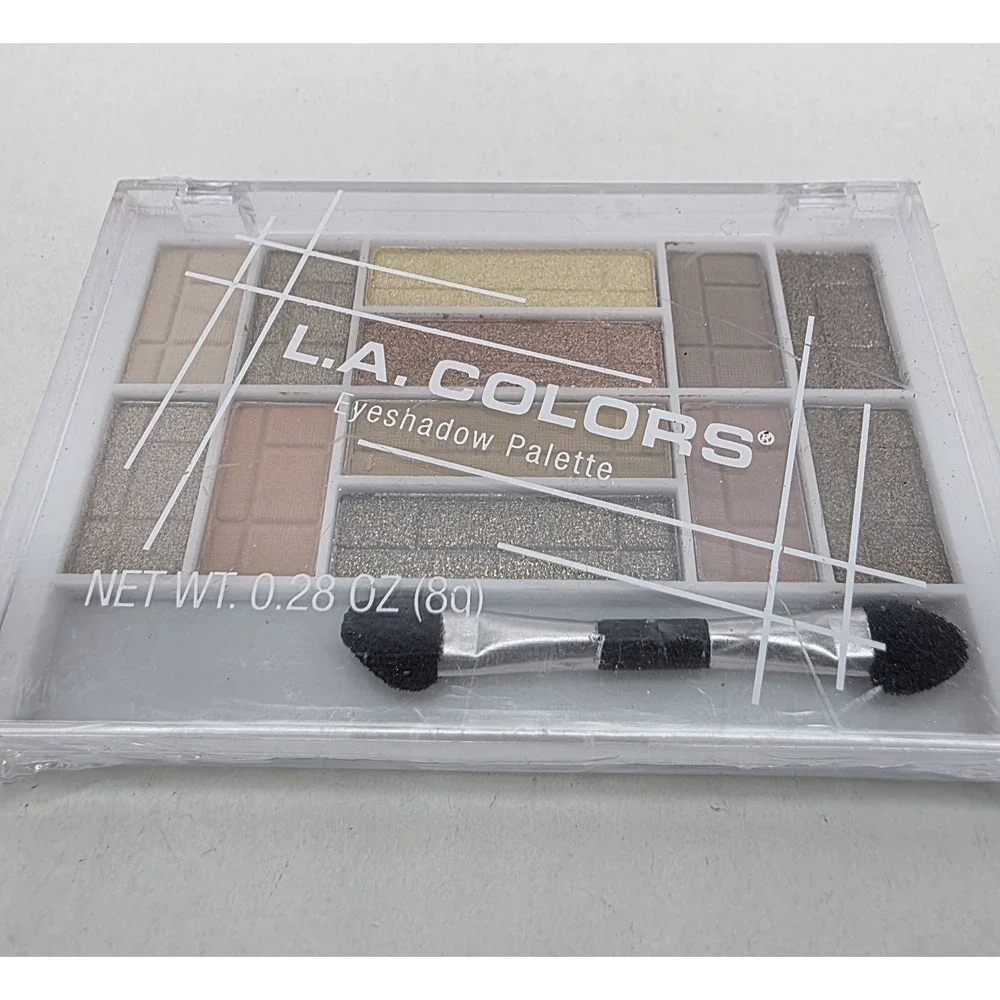 L.A. Colors 12 Color Eyeshadow Palette 31545FD Radiant Gold New & Sealed‎